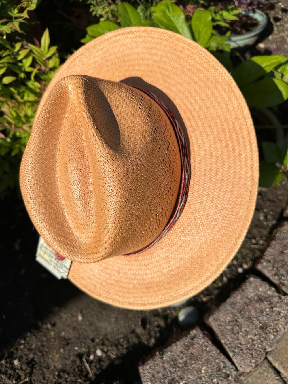 San Francisco hat co  straw Panama fedora hat with SPF 50 - Picture 3 of 13